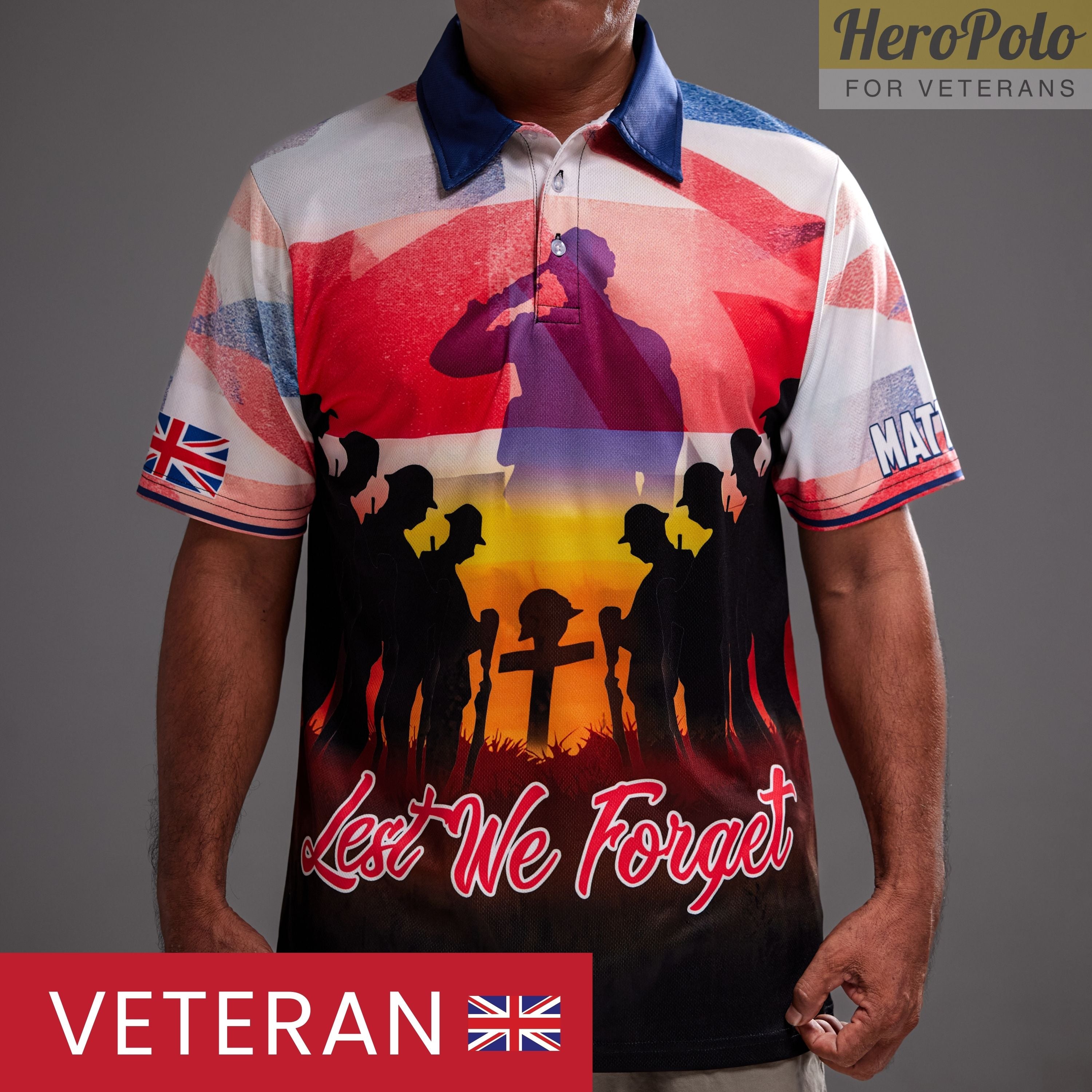 Hero Polo Military Veteran Remembrance Lest We Forget Polo Brand Hero Polo Brand