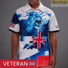 HP172_UK Veteran Remembrance "Lest We Forget" Full-Print Polo Shirt